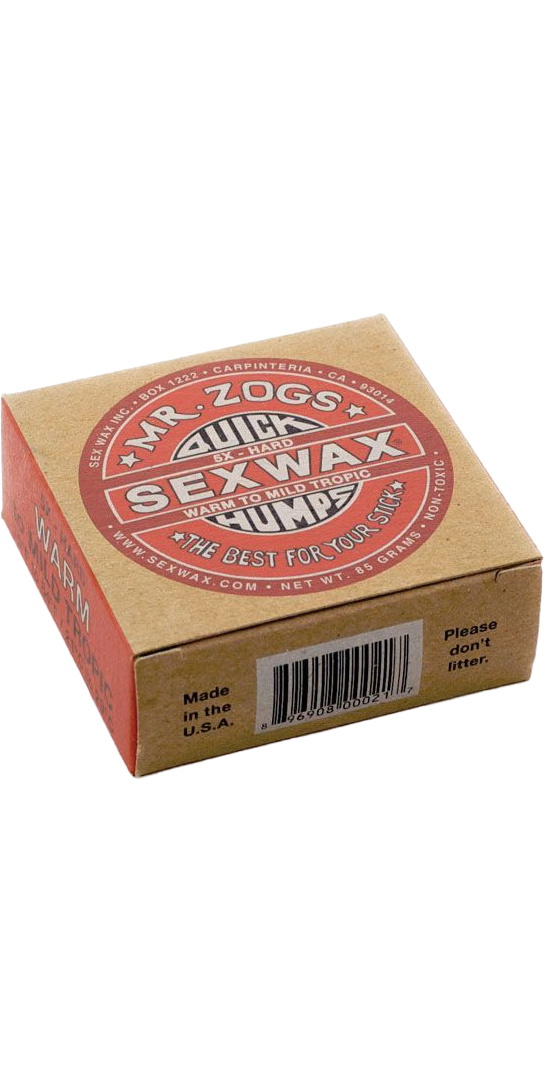 2026 Sex Wax Quick Humps Warm to Mild Tropic Surf Wax SWWQH - Red